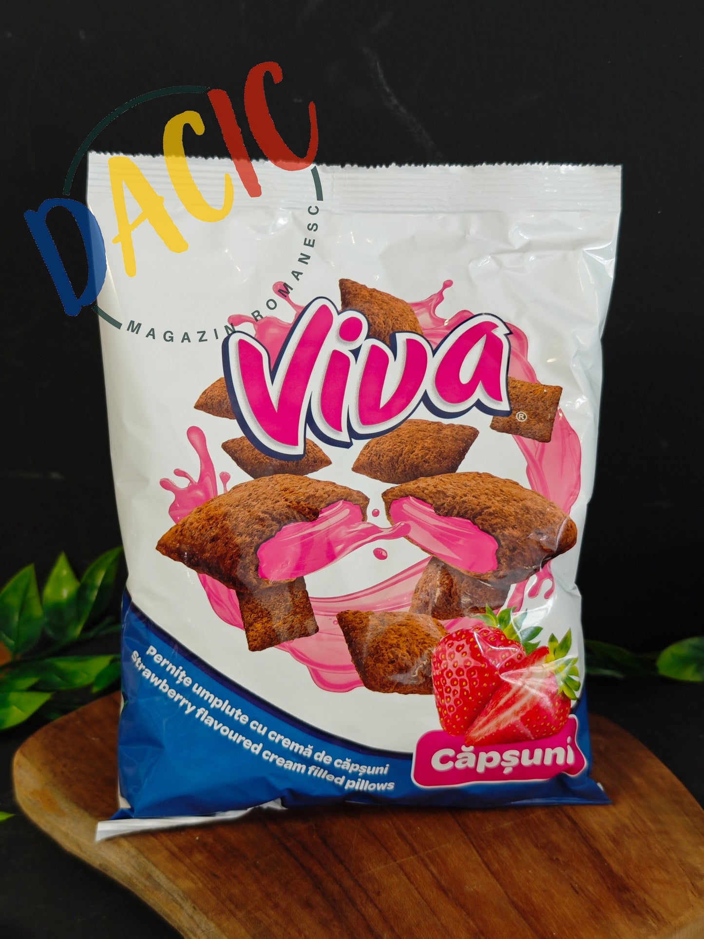 VIVA Pernițe umplute cu cremă de căpșuni 200 g