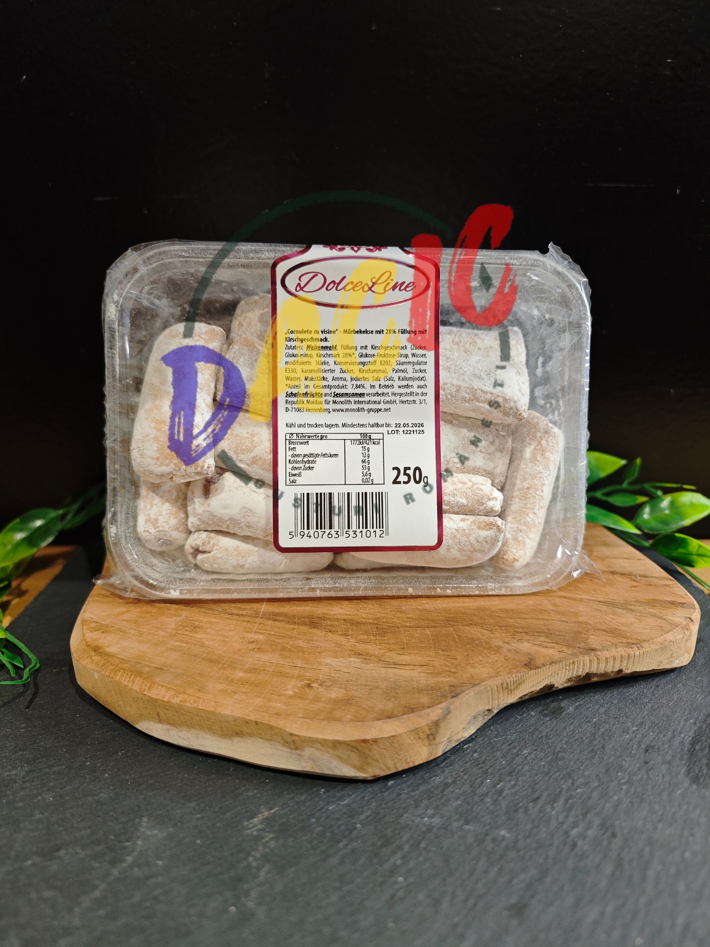 CORNULETE CU VISINE DOLCELINE 250G