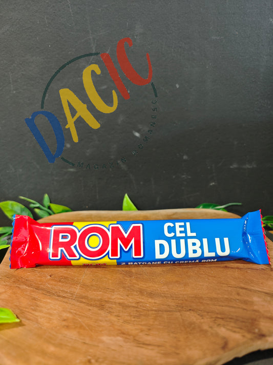 ROM Baton Dublu cu Cremă Rom 50 g