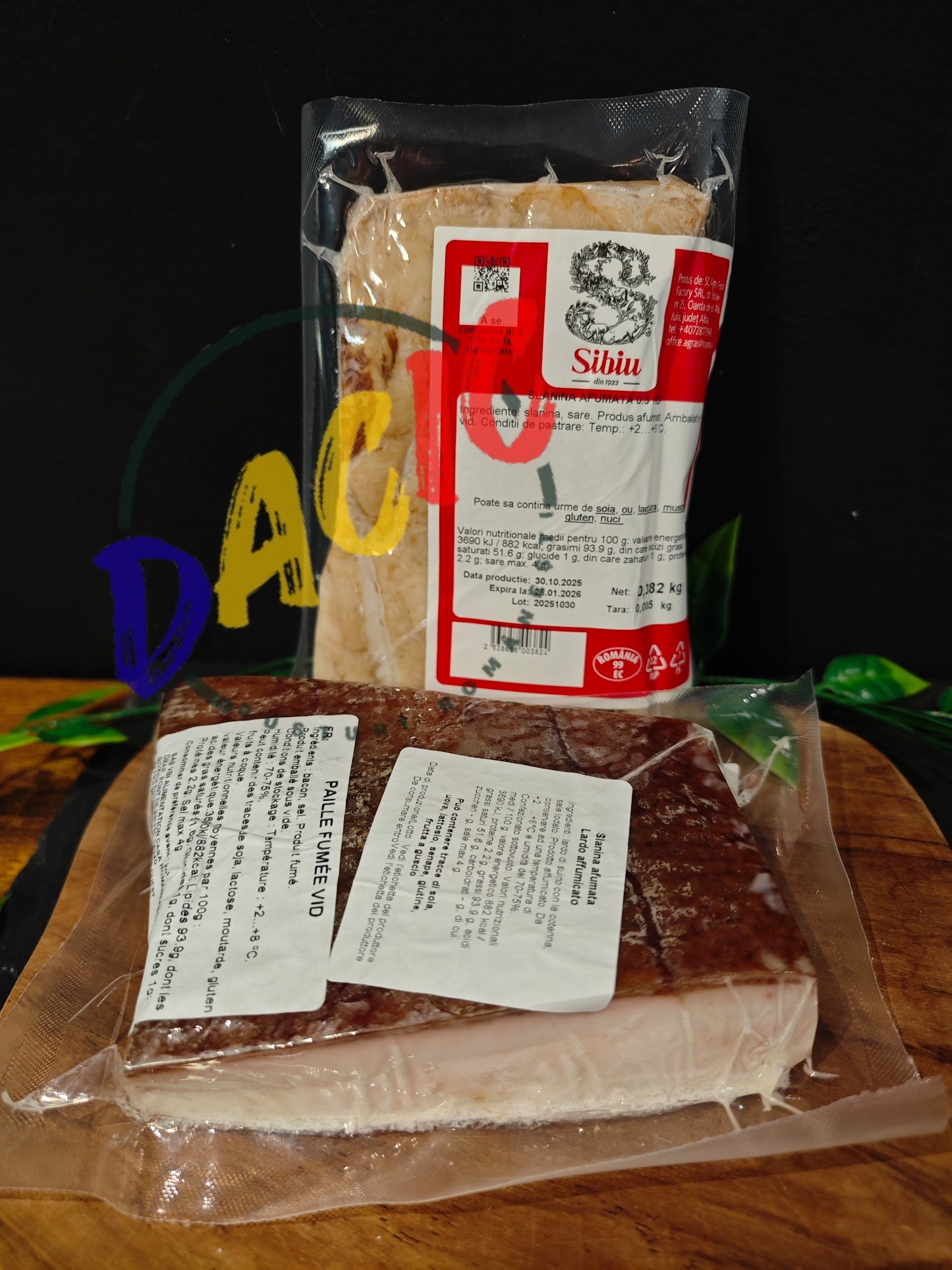 BACON FUMÉ AU SAVON ~500g - portion de 0,500 kg