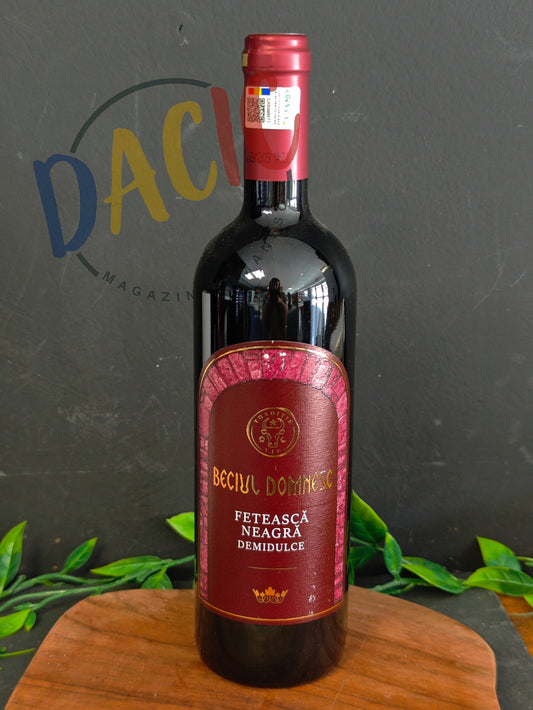 Beciul Domnesc Fetească Neagră 0,75 L – Vin roșu demidulce