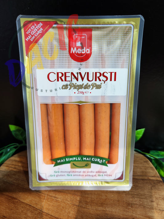 CREMWURSTI CU PIEPT DE PUI MEDA 250G